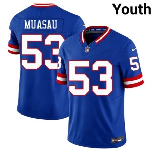 Youth #53 Darius Muasau Game Throwback NY Royal Jersey 776425-583