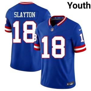 Youth NY Giants Darius Slayton #18 Royal Throwback Limited Jersey 807790-417