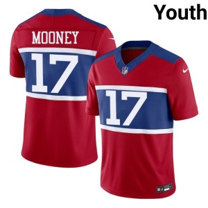 Youth #17 NY Darnell Mooney Red Game Jerseys 962402-311