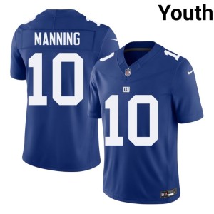 Youth 2026 #10 New York Football Giants Royal Eli Manning Jerseys 661970-606