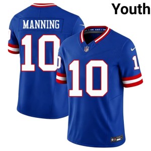 Youth Royal NIL Throwback #10 New York Football Giants Eli Manning Jersey 829494-771