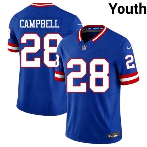 Youth #28 2026 Royal Big Blue Throwback Elijah Campbell Jerseys 231453-856