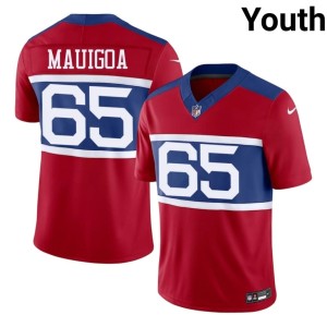 Youth Red Francis Mauigoa Football New York Giants #65 Jersey 402627-179