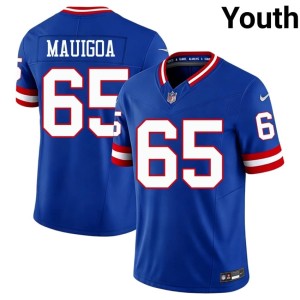 Youth Francis Mauigoa Stitch #65 Throwback G-Men Royal Jersey 316329-894