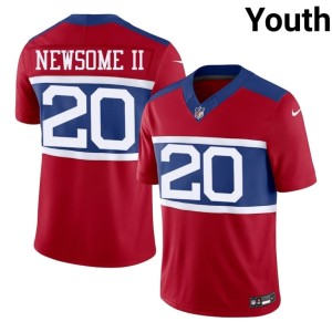 Youth Player G-Men Red #20 Greg Newsome II Jerseys 474538-703