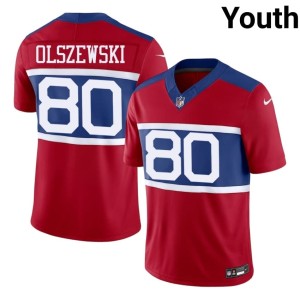 Youth NYG #80 Red Gunner Olszewski 2026-27 Jersey 339963-631