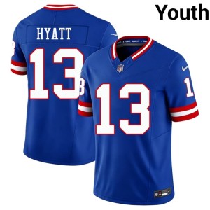 Youth Jalin Hyatt 2026 Royal G-Men Throwback #13 Jersey 954123-673