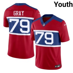 Youth #79 Jarrod Gray G-Men NIL Red Jerseys 348813-850