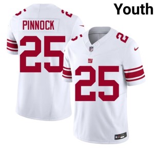 Youth NIL White Big Blue Jason Pinnock #25 Jersey 544095-785