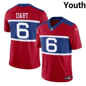 Youth Big Blue Jaxson Dart Red Player #6 Jersey 811895-972