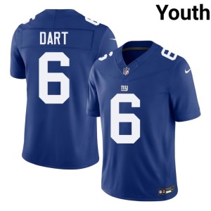 Youth Jaxson Dart Royal New York Football Giants #6 2026 Jersey 535340-421