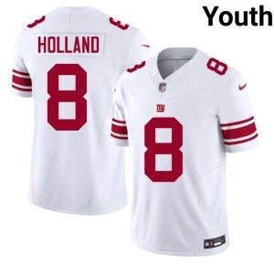 Youth #8 White Jevon Holland NY Giants Limited Jersey 461232-542