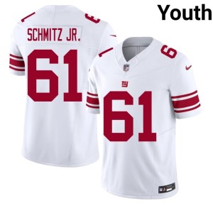 Youth NIL White G-Men John Michael Schmitz Jr. #61 Jersey 368249-702
