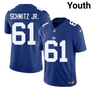 Youth John Michael Schmitz Jr. NYG Royal #61 Football Jersey 695885-859
