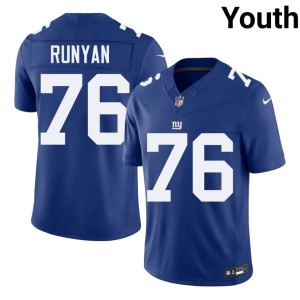 Youth Jon Runyan Replica #76 Royal New York Jerseys 626039-701