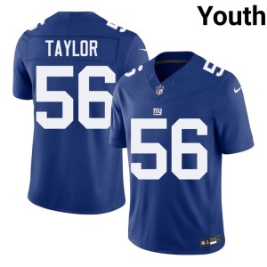 Youth #56 Royal NFL NY Lawrence Taylor Jersey 217630-812
