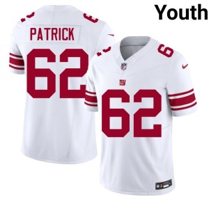 Youth #62 Game New York Giants Lucas Patrick White Jersey 254370-634