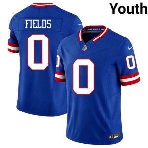Youth NY Giants Throwback Malachi Fields Player Royal #0 Jersey 849514-167
