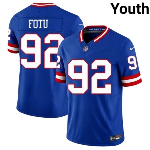 Youth New York Michael Strahan Official #92 Royal Throwback Jerseys 198393-945