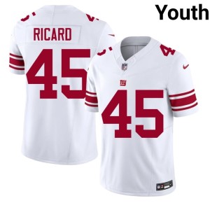 Youth Stitched Big Blue White #45 Patrick Ricard Jersey 886014-244