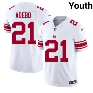 Youth Game #21 NY White Paulson Adebo Jersey 755170-644