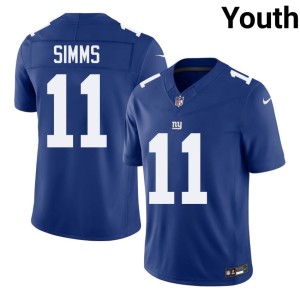 Youth #11 Phil Simms Royal Big Blue Player Jersey 948089-492