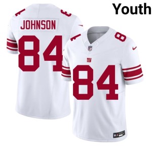 Youth Theo Johnson White Stitched #84 NY Jersey 562914-938
