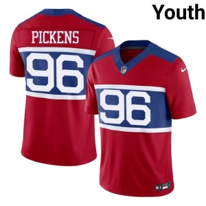 Youth Limited Zacch Pickens Red New York #96 Jersey 738454-334