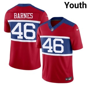 Youth #46 Zaire Barnes Red Limited Giants Jersey 744407-213