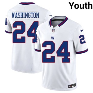 Youth Throwback Ar'Darius Washington White 2026-27 Giants #24 Jersey 399998-251