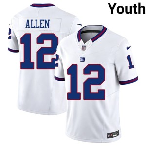 Youth NIL Brandon Allen #12 Throwback White Big Blue Jerseys 716051-864