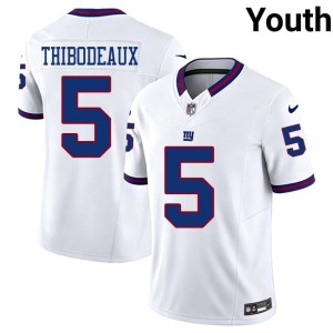 Youth White Stitched #5 Kayvon Thibodeaux NY Throwback Jersey 707779-258