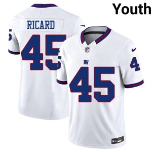 Youth Limited Patrick Ricard White Throwback Jints #45 Jerseys 948009-994