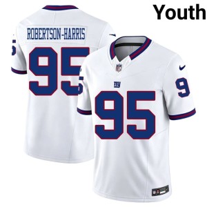 Youth #95 NY Throwback Roy Robertson-Harris Player White Jersey 371436-714