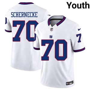 Youth White Throwback Ryan Schernecke #70 Official Jints Jerseys 372321-569