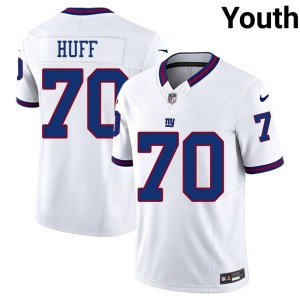 Youth New York Throwback Sam Huff #70 Game White Jersey 621251-465